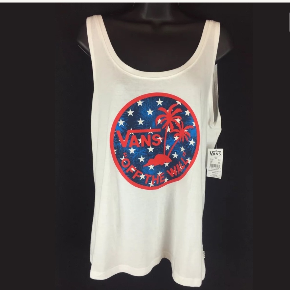 NEW Vans Womens Off The Wall Tank Top Shirt M XL